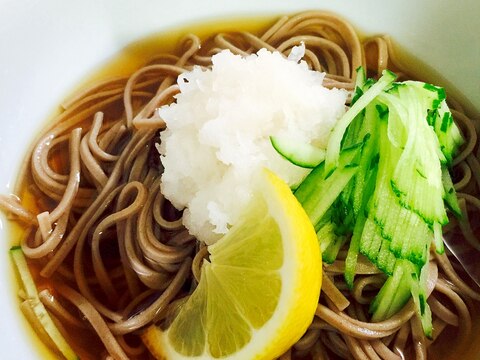 ピリッと辛味大根で！さっぱりたっぷりおろし蕎麦